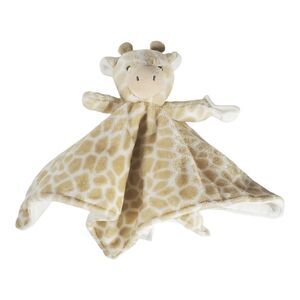 Carter's Giraffe Lovey Security Blanket Pacifier Holder Tan White Soft Plush
